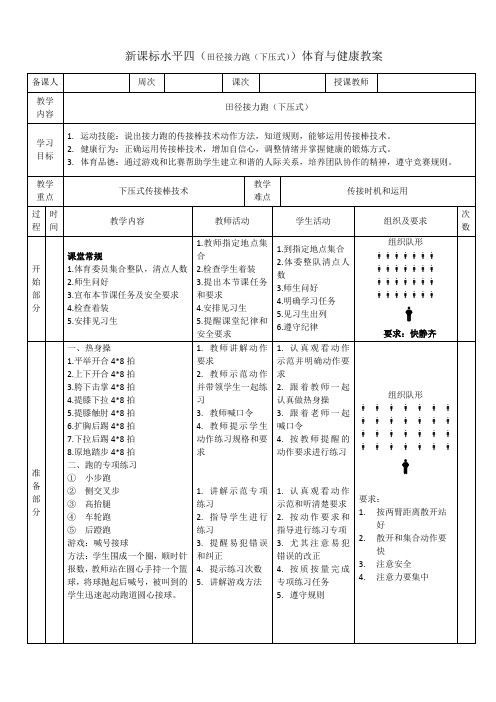 13田径接力跑(下压式)