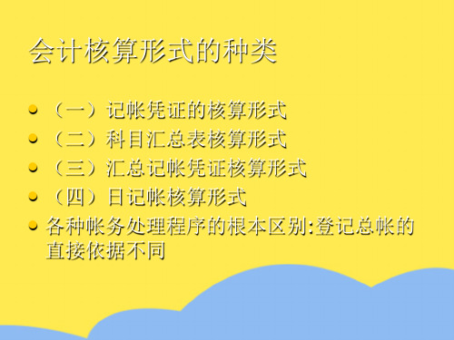 第六 章 账务处理程序标准版文档