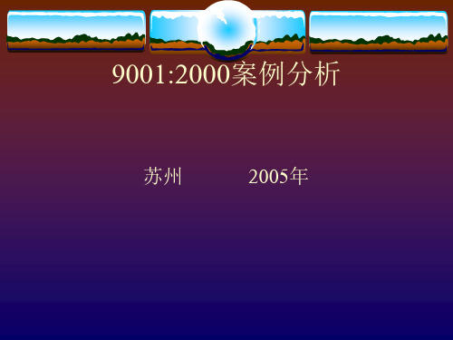 iso9001案例分析