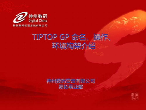 TIPTOP GP命名、操作、环境构架