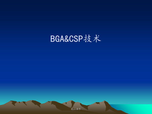 BGA和CSP技术