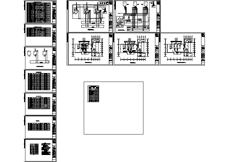 某地区燃油锅炉房电气cad设计施工图