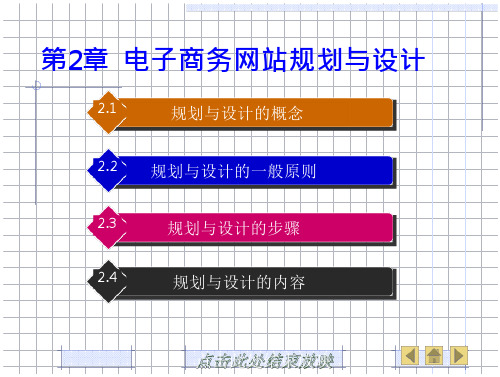 电子商务网站设计与维护(高职电子商务专业)第2章  电子商务网站规划与设计