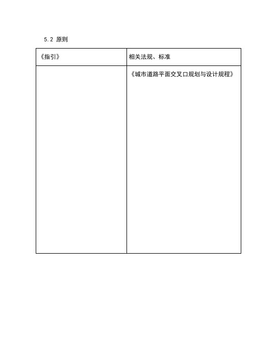 (推荐)城市道路平面交叉口规划与设计规程