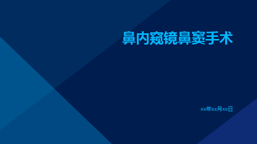 鼻内窥镜鼻窦手术