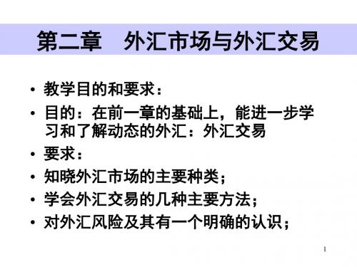 国际金融课件第二章外汇市场与外汇交易