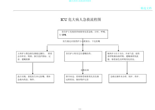 ICU危重病人抢救流程纲要图