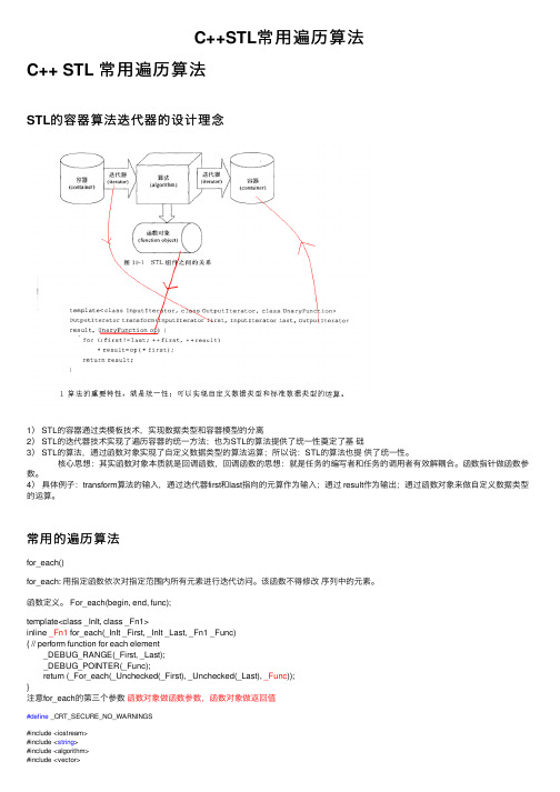 C++STL常用遍历算法