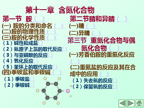 《有机化学导论》第十一章  含氮化合物