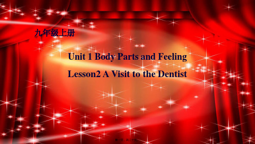 九年级英语上册Unit1StayHealthyLesson2AVisittotheDentist