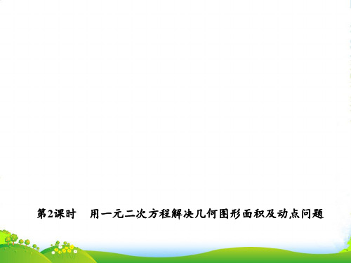 湘教版九年级数学上册课件2.5.用一元二次方程解决几何图形面积及动点问题