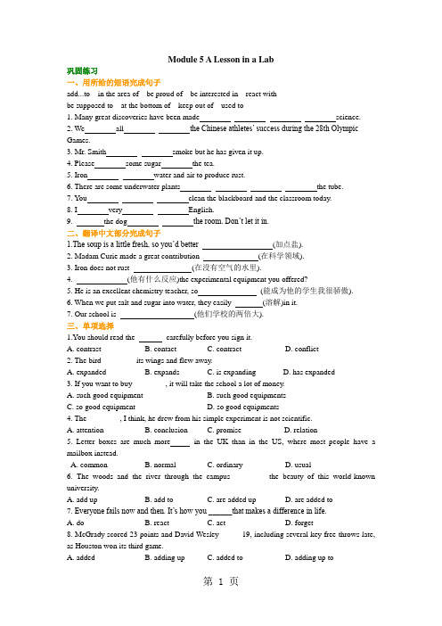 Module 5 A Lesson in a Lab