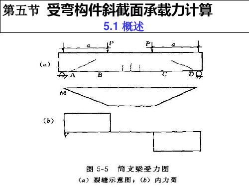 第五节 斜截面受弯破坏