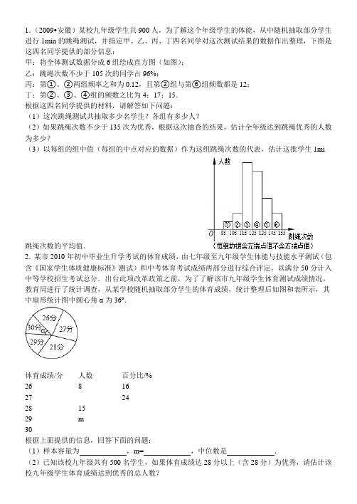 2013年5月28百变随心的初中数学统计图表组卷 (1)[1]