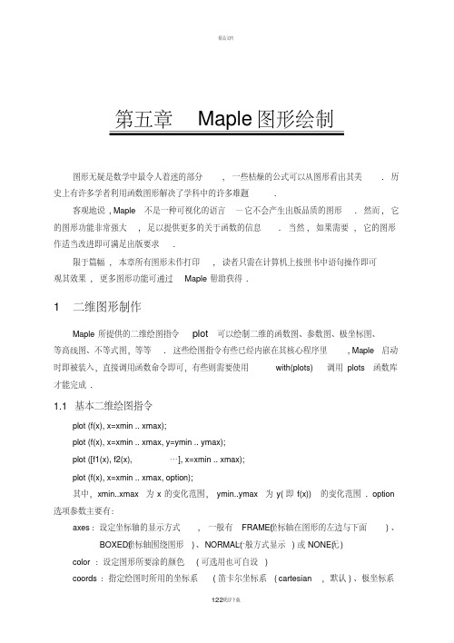 maple-图形制作