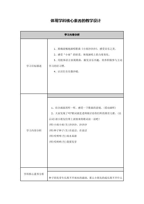 体现学科核心素养的教学设计 (1)