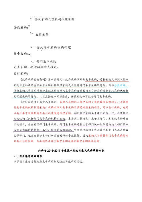 几种采购方式及适用条件