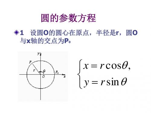 圆的参数方程