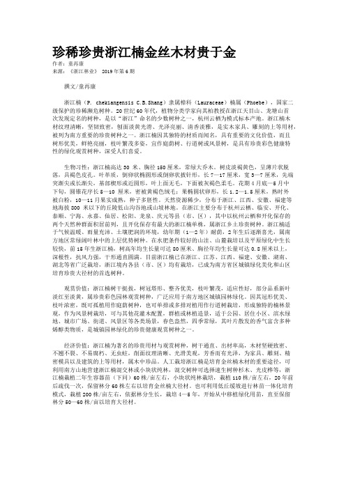 珍稀珍贵浙江楠金丝木材贵于金