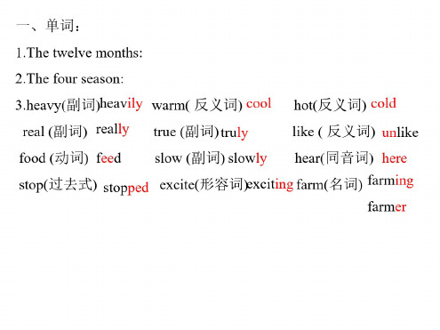 九年级英语上期末常错题复习3