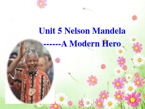 人教版高中英语必修1-Unit5 Nelson Mandela a modern hero  War