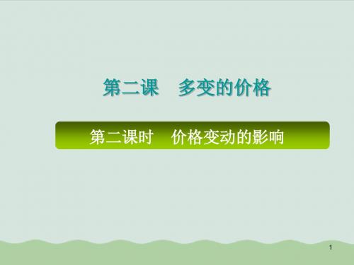 经济生活之价格变动的影响ppt(共28页)