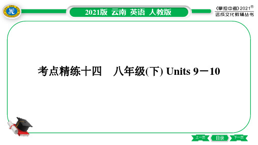 中考必考知识点: 八年级(下) Units 9-10