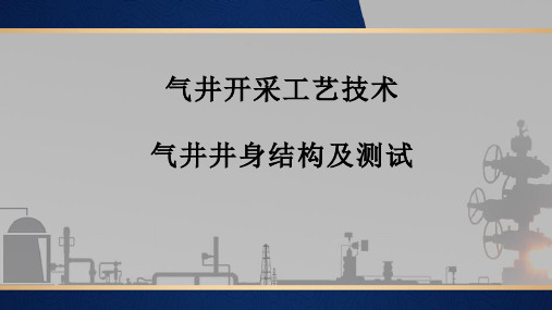 气井井身结构及测试