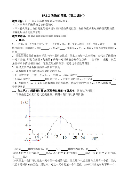 新人教 和当前教材配套19.1.2函数的图象(第二课时)教案