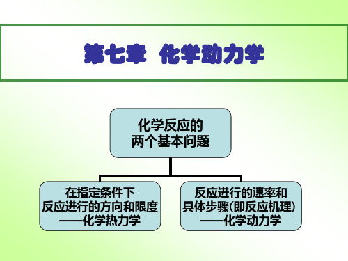 南方医科大学药学院基础化学第七章化学动力学8-01