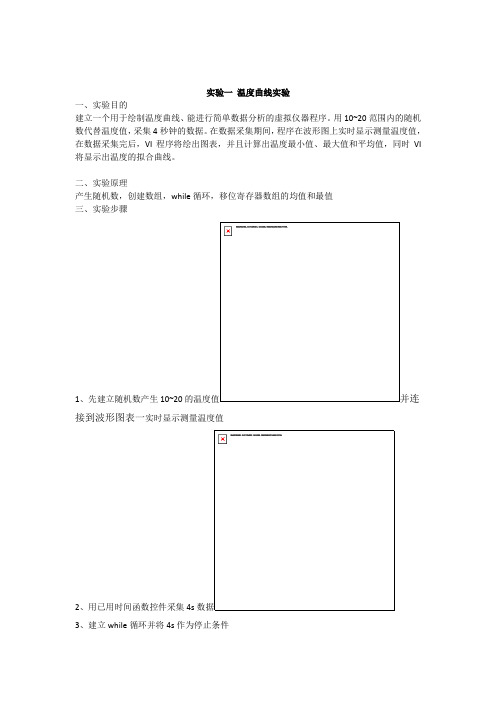 虚拟仪器实验报告