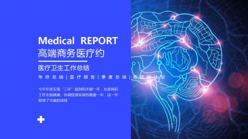 医疗简约最新商务风年终总结