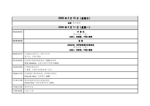 2006年4月16日(星期日)