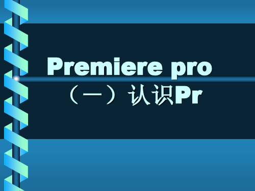 premiere培训课件