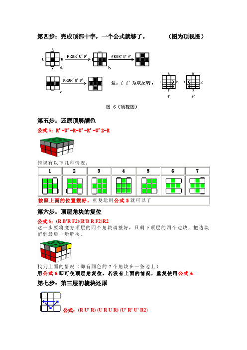 三阶魔方顶层还原法