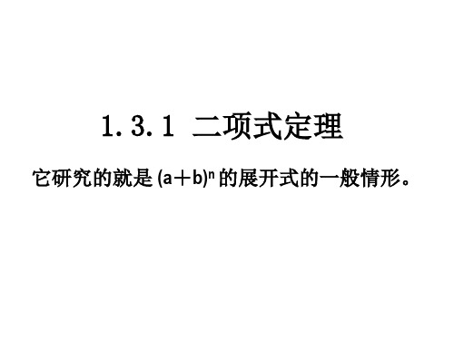 1.3.1二项式定理