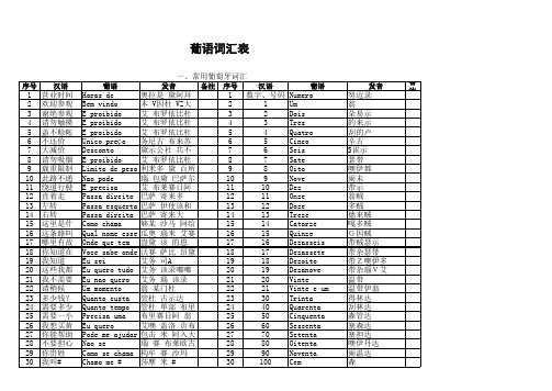 简明葡语手册