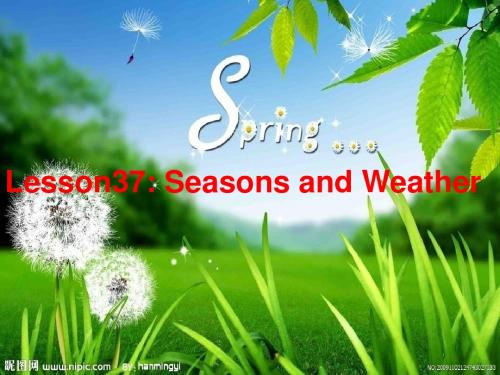 冀教版七年级英语上册  Unit 7 Lesson 37《Seasons and weather》(共25张PPT)