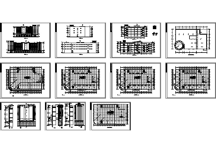 【CAD图纸】商场全套建筑施工图(精美图例)