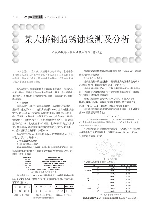 某大桥钢筋锈蚀检测及分析