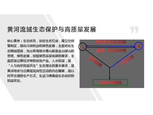 高考地理二轮整合复习课件核心素养黄河流域生态保护与高质量发展