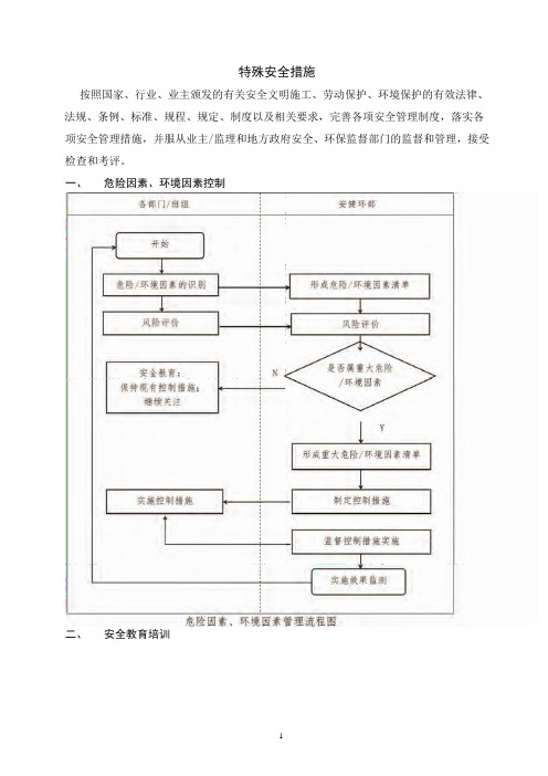 特殊安全措施