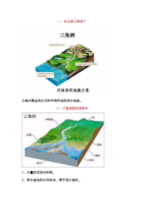 高考地理中的三角洲