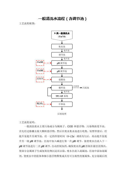 重金属废水处理流程