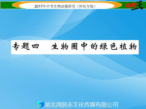 2017届中考生物专题：生物圈中的绿色植物(课件及练习)生物课件PPT