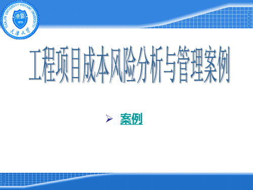 工程项目成本风险分析与管理案例.pptx