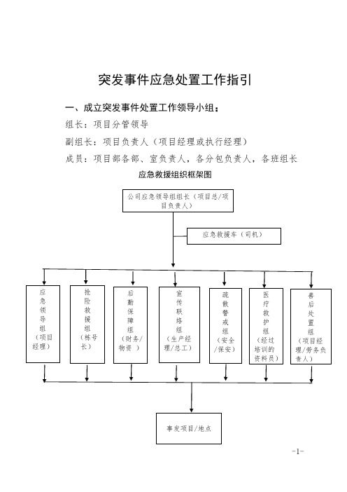 突发事件应急处置工作指引