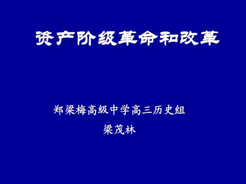 资产阶级革命和改革