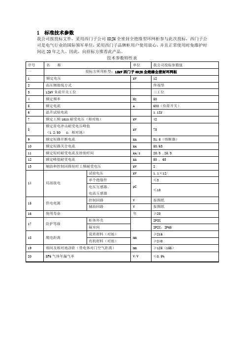 8DJH标准技术参数