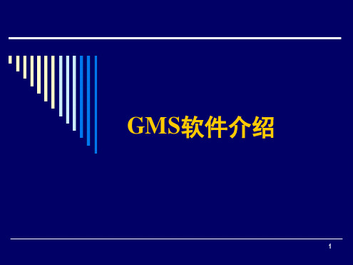 GMS地下水模拟软件软件介绍课件